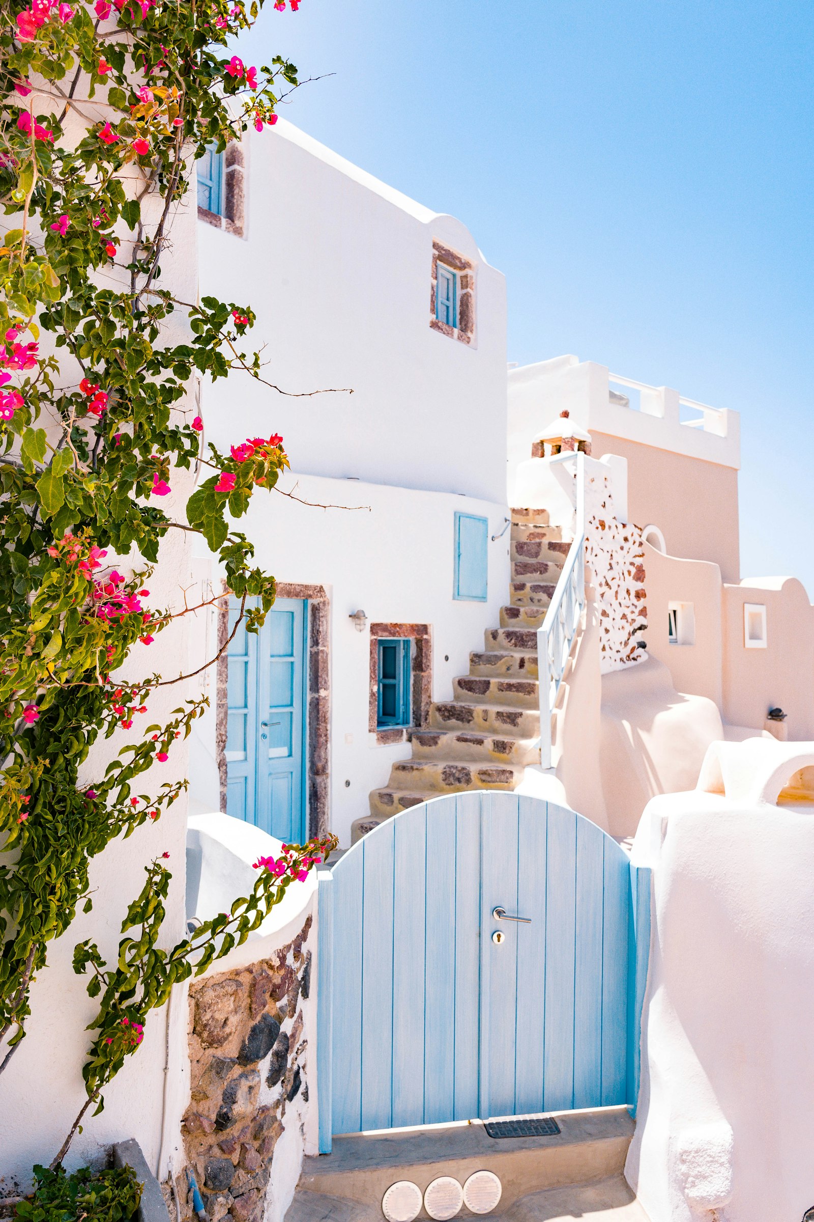 Lindos acropolis rising above the Aegean coastline